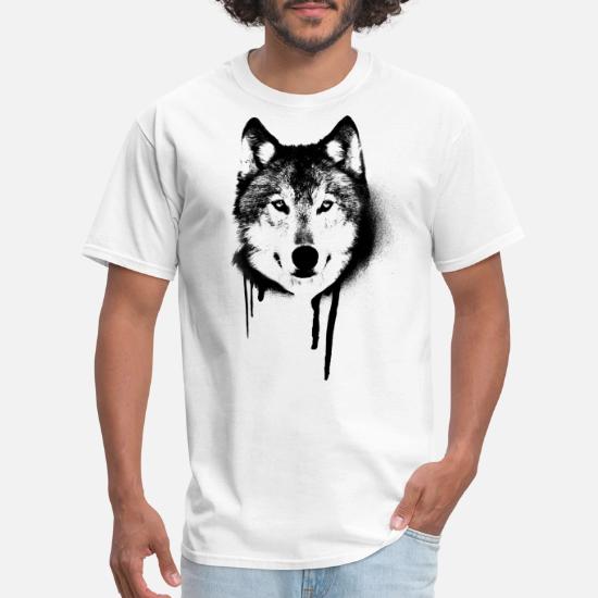 men's wolf t shirt